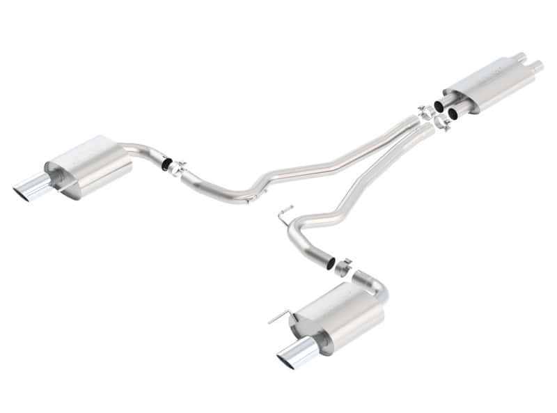 Borla — Borla Touring Cat-Back 15 Ford Mustang GT 5.0L V8 MT/AT 2.5in pipe 4in tip
Cat-Back System
ExhstSysKt - view 1