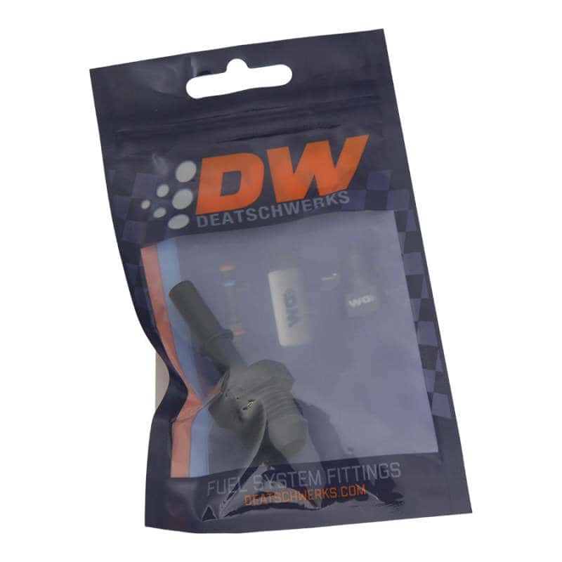 DeatschWerks — DeatschWerks 8AN Male Flare to 5/16in Male EFI Quick Connect Adapter - Anodized Matte Black
Lines & Fittings - view 2