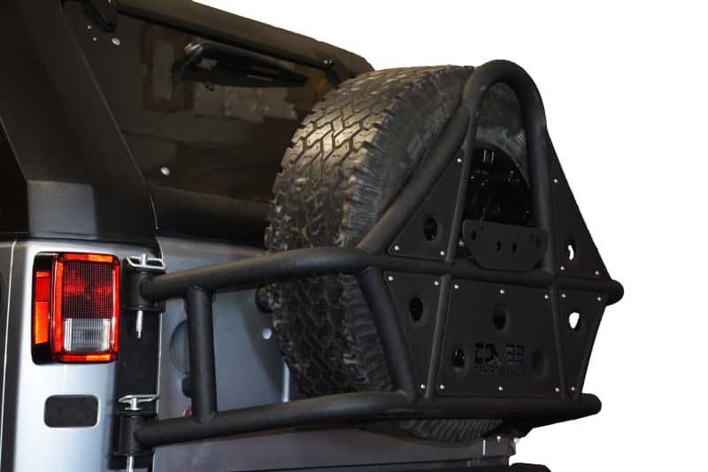 DV8 Offroad — DV8 Offroad 07-18 Jeep Wrangler Body Mounted Tire Carrier - view 4