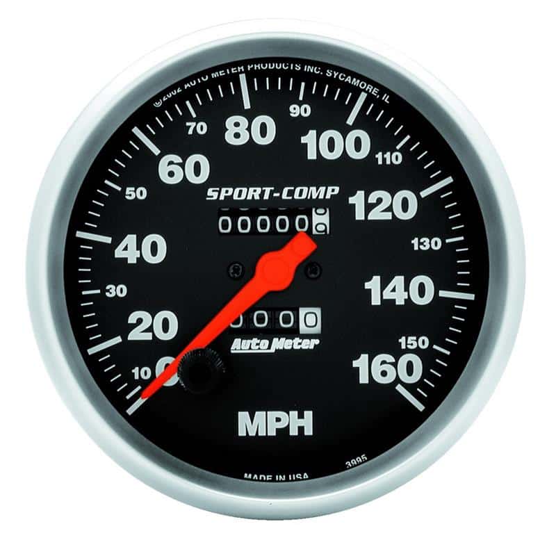 AutoMeter — AutoMeter Gauge Speedometer 5in. 160MPH Mechanical Sport-Comp
5" SPEEDO, 160 MPH, - view 2