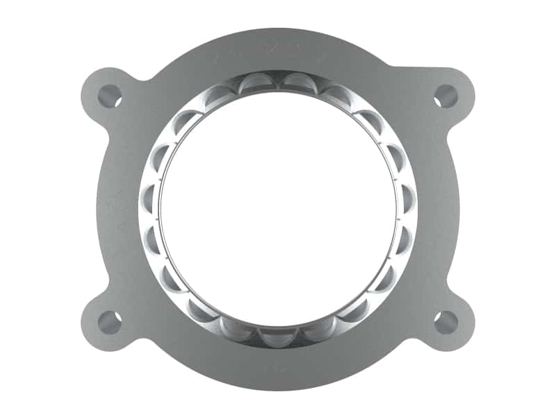 aFe — aFe 2020 Vette C8 Silver Bullet Aluminum Throttle Body Spacer Works w/ Factory Intake Only - Silver
Throttle Body Spacer - view 2