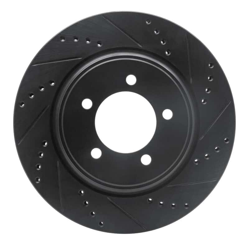 R1 Concepts — R1 06-10 Ford Explorer Sport Trac Front Right Drilled & Slotted Black Brake Rotor
R1 Brake Rotor Drill - view 1
