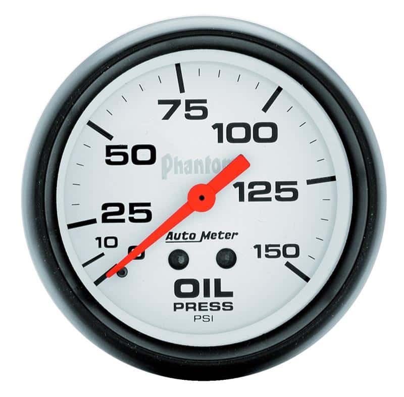 AutoMeter — Autometer Phantom 66.7mm 0-150 PSI Mechanical Oil Pressure Gauge
2-5/8" OIL PRESS, 0- - view 2