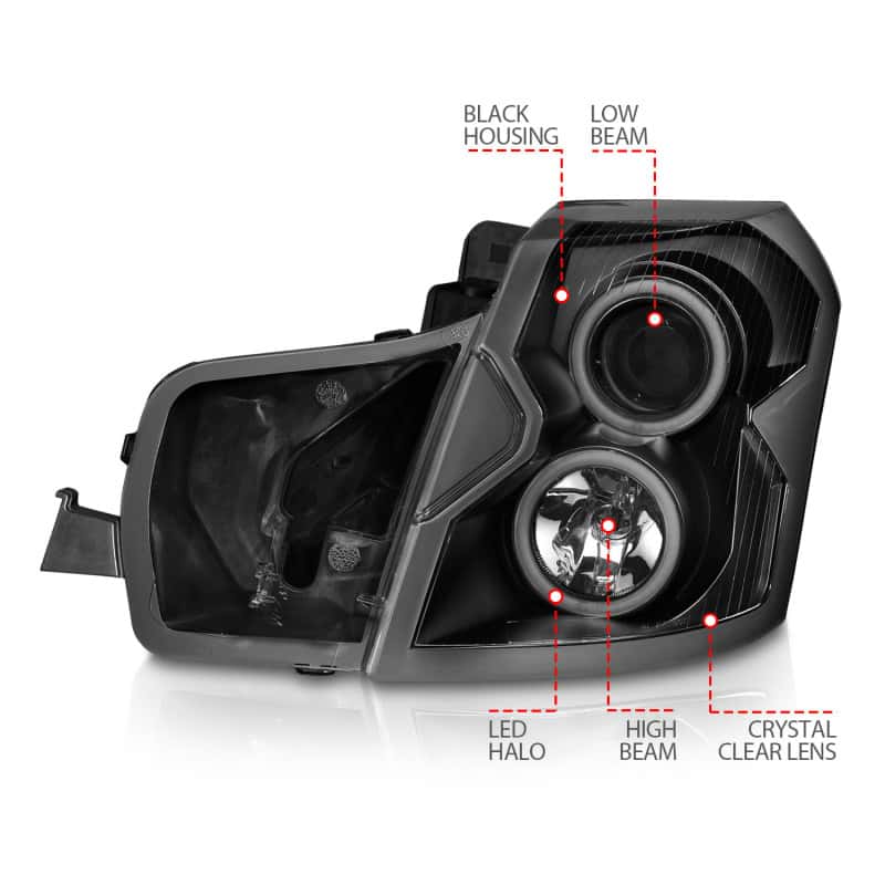 ANZO — ANZO 2003-2007 Cadillac CTS Projector Headlights w/ Halo Black (CCFL)
Head Light Set
HdLtSet - view 11