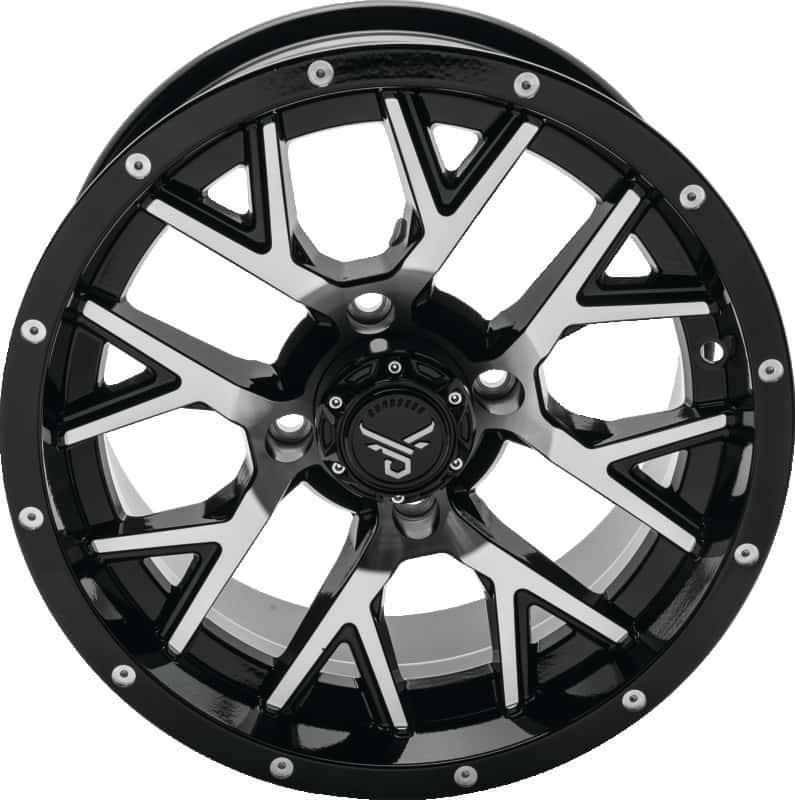 QuadBoss — QuadBoss Barbwire 14X7 - 5+2 - 4/110 - Black Machined - view 1