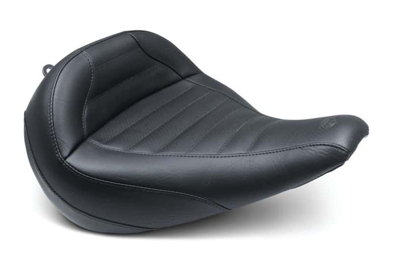Mustang Motorcycle — Mustang 18-23 Harley Fat Boy Standard Touring Solo Seat - Black - view 1