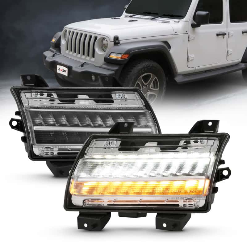 ANZO — ANZO 18-19 Jeep Wrangler JL Halogen Chrome Clear w/ Sequential Signal
SideMrkrLghtAssy
Side Markers - view 1
