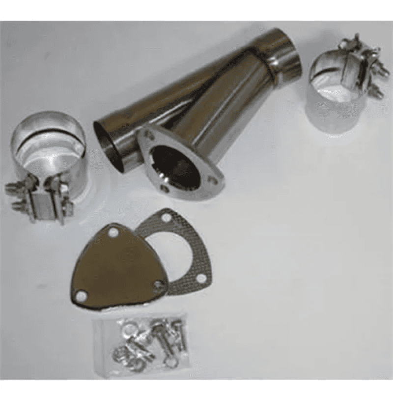 Granatelli Motor Sports — Granatelli 5.0in Stainless Steel Manual Exhaust Cutout Kit w/Slip Fit/Band Clamp
Exhaust Cut-Out - view 1
