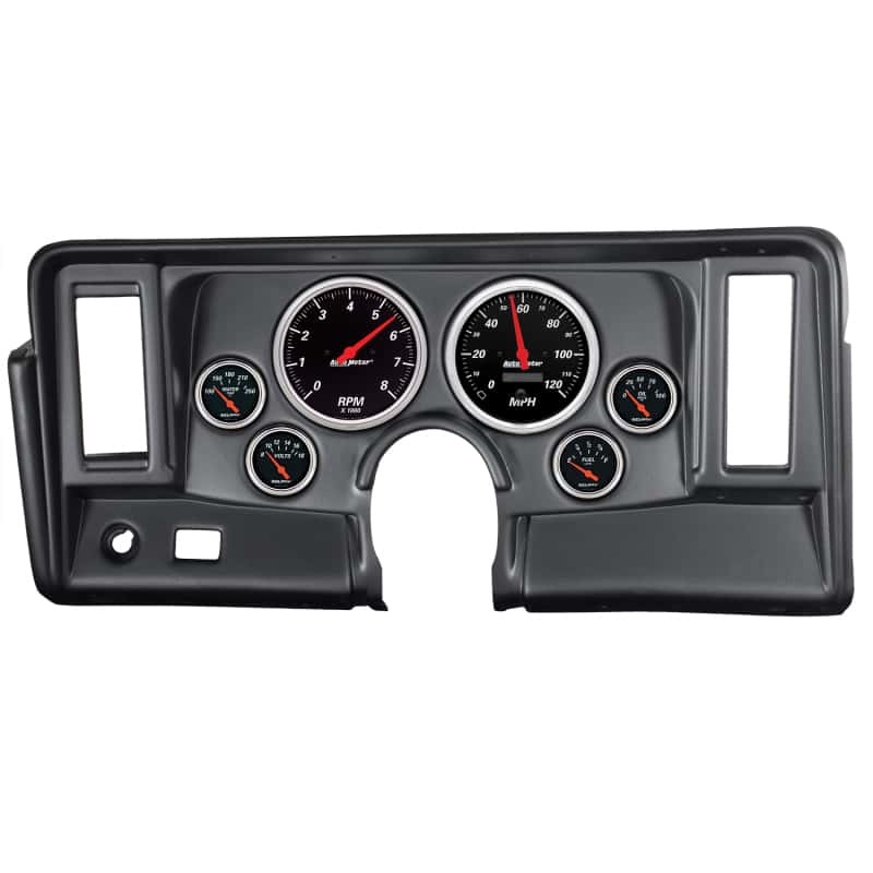 AutoMeter — Autometer Designer Black 69-76 Nova Dash Kit 6pc Tach / MPH / Fuel / Oil / WTMP / Volt
GA SET NOVA 69-76 DB - view 1
