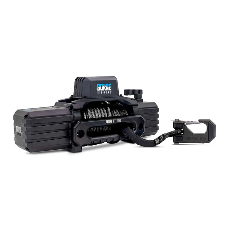 Borne Off-Road — Borne Off-Road 10K Winch - Black Synthetic Rope - view 6
