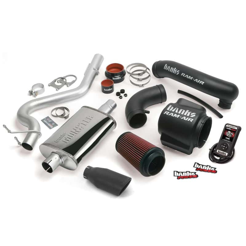 Banks Power — Banks Power 00-03 Jeep 4.0L Wrangler Stinger System - SS Single Exhaust w/ Black Tip
Power/Efficiency Sys - view 2