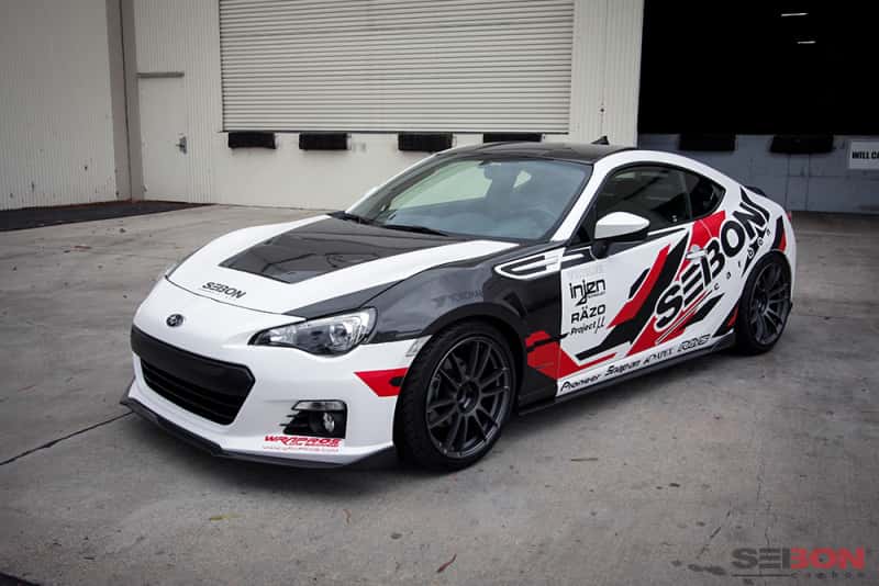 Seibon — Seibon 12-13 BRZ/FRS DV Carbon Fiber Hood - view 6