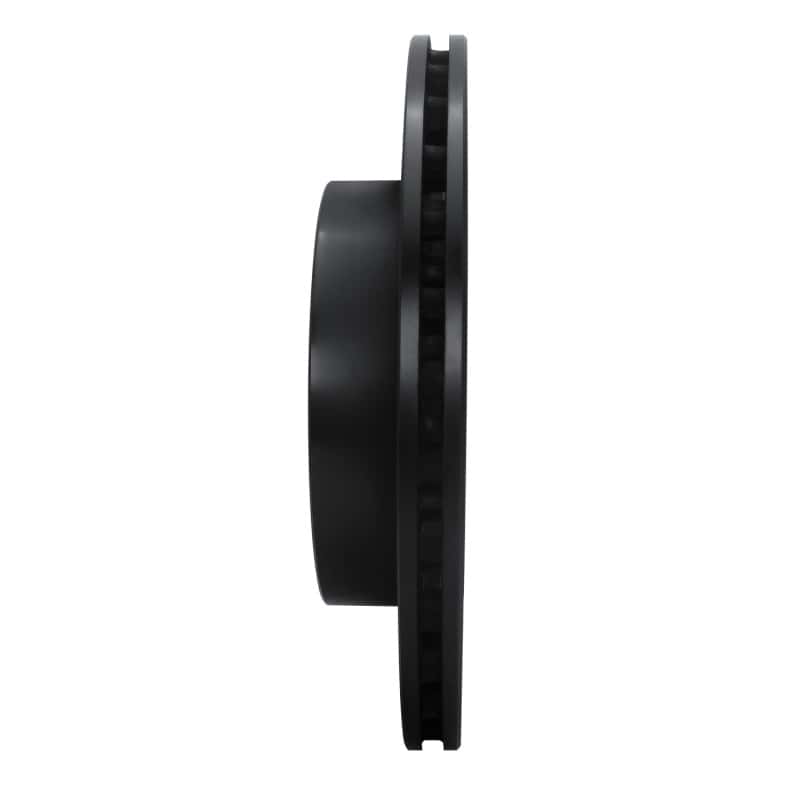 R1 Concepts — R1 03-06 Mitsubishi Lancer Rear Left Drilled & Slotted Black Brake Rotor
R1 Brake Rotor Drill - view 3