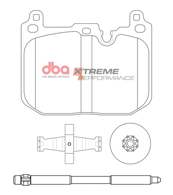 DBA — DBA 14-16 BMW 228i (w/M Sport Brakes) Front XP Performance Brake Pads
Brake Pad - view 1