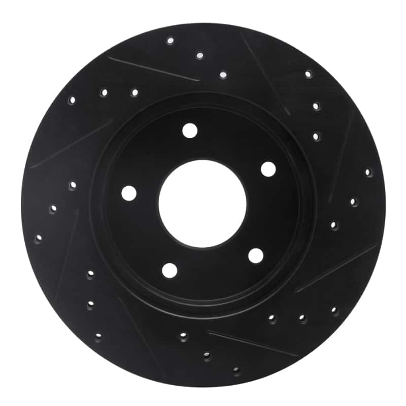 R1 Concepts — R1 78-81 Pontiac Firebird Rear Left Drilled & Slotted Black Brake Rotor
R1 Brake Rotor Drill - view 5