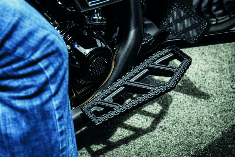 Kuryakyn — Kuryakyn Riot Brake Pedal Pad FL Models Satin Black - view 2