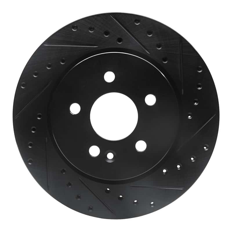 R1 Concepts — R1 98-05 Mercedes-Benz ML430 Front Right Drilled & Slotted Black Brake Rotor
R1 Brake Rotor Drill - view 1