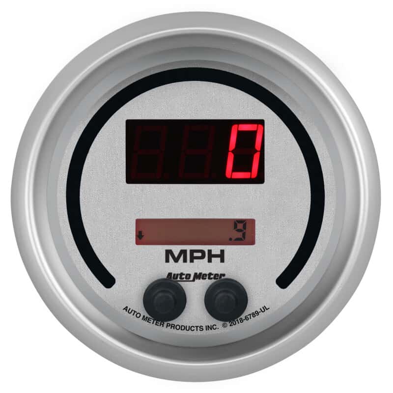 AutoMeter — Autometer 85.7mm Silver Switchable 260 MPH / 260 KM/H Speedometer Ultra-Lite Elite Digital Gauge - view 4