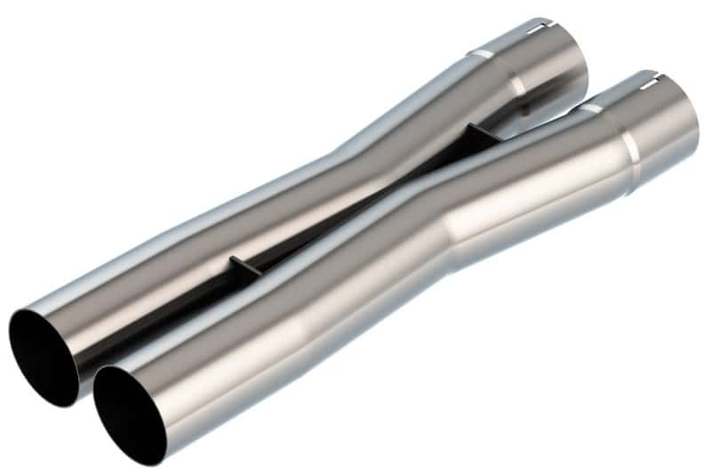 Borla — Borla 2.75in Universal X-Pipe 3.66in Inlet Centerline 4.05in Outlet Centerline 26.98in OAL - view 2