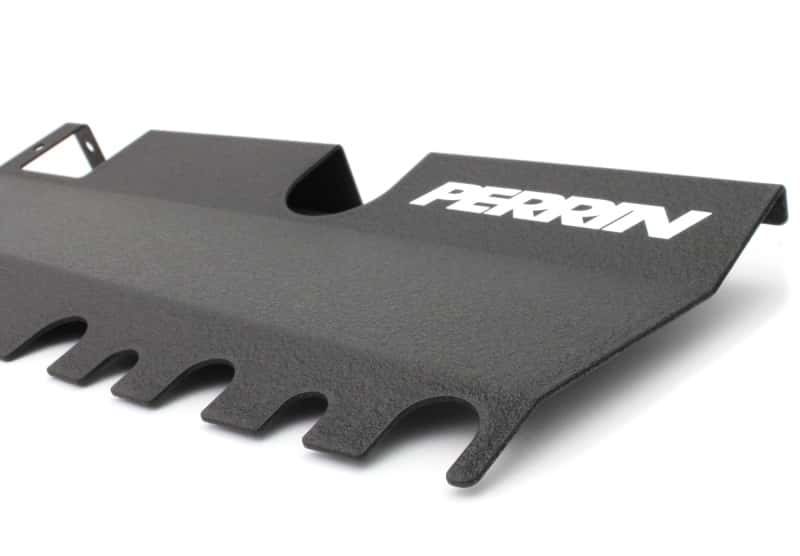 Perrin Performance — PERRIN 15-21 Subaru WRX/STI Radiator Shroud (With OEM Intake Scoop) - Black - view 4