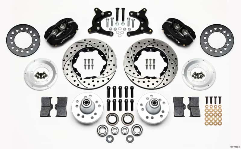 Wilwood — Wilwood Forged Dynalite Front Kit 11.00in Drilled 62-72 CDP A Body - 9in Drum
BRAKE KIT - view 2