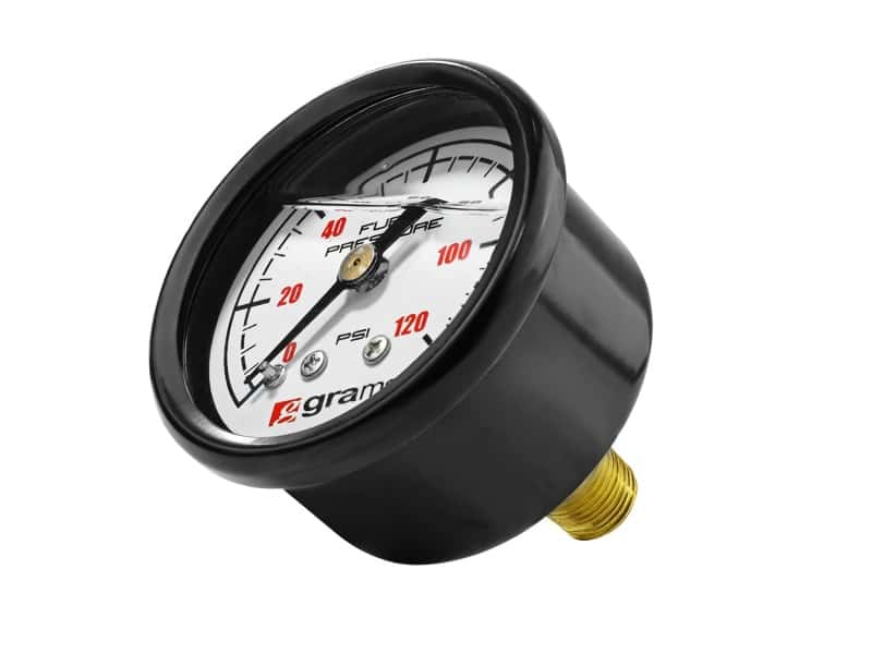 Grams Performance — Grams Performance Universal 0-120 PSI Fuel Pressure Gauge - White Face - view 4