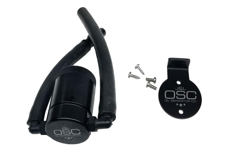 J&L — J&L 99-04 Ford Lightning Driver Side Oil Separator 3.0 - Black Anodized
Oil Separator - view 2