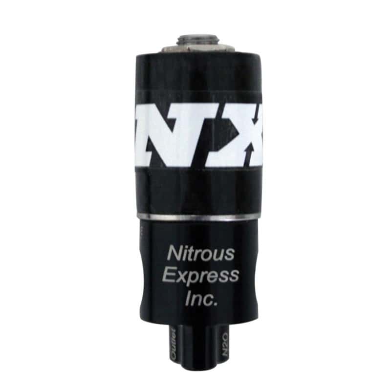 Nitrous Express — Nitrous Express Lightning Gasoline Solenoid Stage One (.125 Orifice)
Fuel/N2OSolenoid
Solenoid - view 1