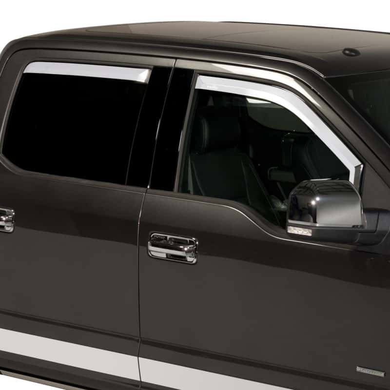 Putco — Putco 17-20 Ford SuperDuty - Crew Cab (Set of 4) Element Chrome Window Visors
Side Window Vent - view 7