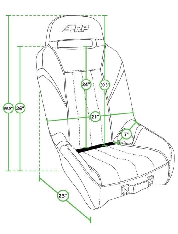 PRP Seats — PRP Polaris RZR PRO XP/PRO R/Turbo R GT/S.E. Suspension Seat- Black/Gray - view 3