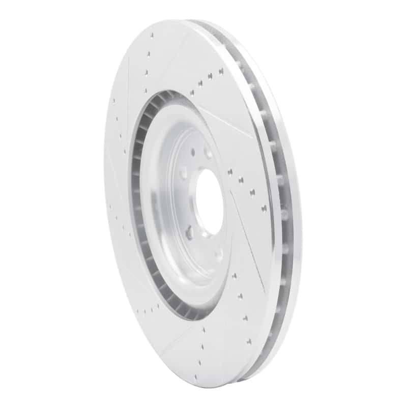 R1 Concepts — R1 13-14 Ford Mustang Front Right Drilled & Slotted Silver Brake Rotor
R1 Brake Rotor Drill - view 4