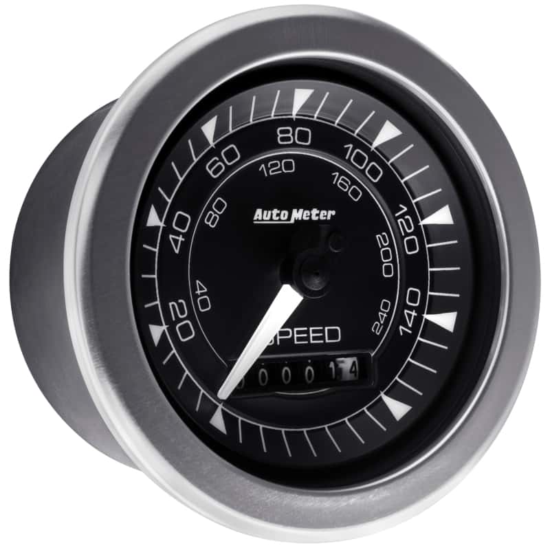 AutoMeter — Autometer Chrono 3-3/8in 160MPH Electric Programmable Speedometer Gauge
3.4" SPD 160MPH E CH - view 11