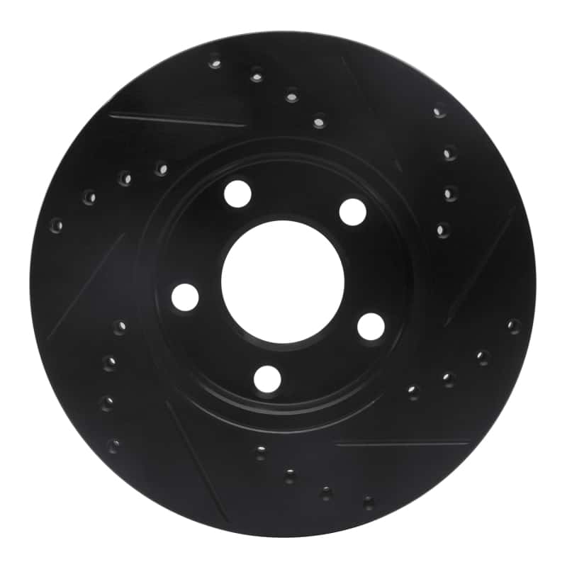 R1 Concepts — R1 94-04 Ford Mustang Front Left Drilled & Slotted Black Brake Rotor
R1 Brake Rotor Drill - view 5