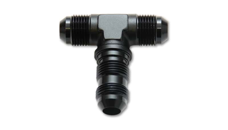 Vibrant — Vibrant -3AN Bulkhead Adapter Tee Fitting - Anodized Black Only
3ANBulkheadTAdptrFtg
-3ANBulkheadTeeAdptr
AN Fitting - view 2