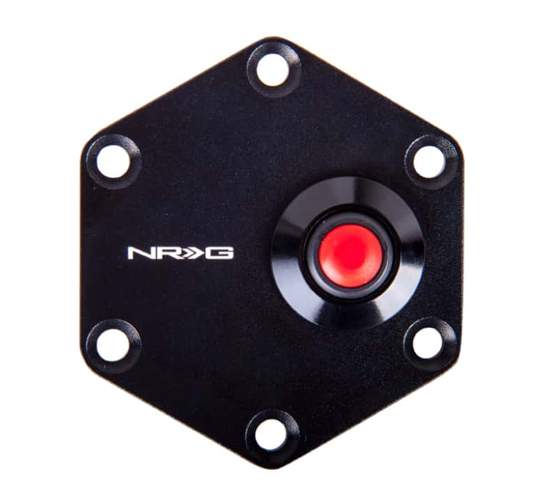NRG — NRG Hexagnal Steering Wheel Ring w/Horn Button - Black - view 1