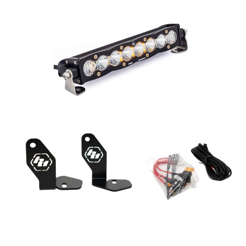 Baja Designs — Baja Designs 22-23 Polaris RZR Pro R S8 10in Hood Mount Kit - Clear - view 1