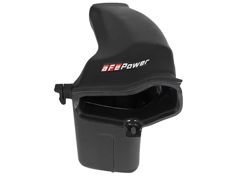 aFe — aFe Momentum HD Dynamic Air Scoop 2017 Ford Diesel Trucks V8-6.7L (td)
Dynamic Air Scoop - view 3