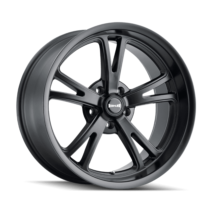 Ridler Wheels — Ridler 606 22x10.5 / 5x115 BP / 25mm Offset / 72.62mm Hub Matte Black Wheel - view 1