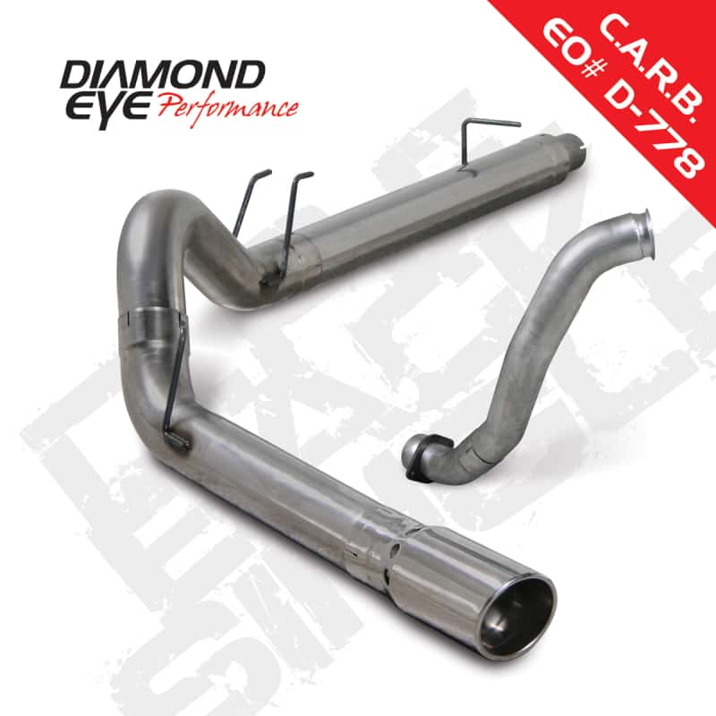 Diamond Eye Performance — Diamond Eye KIT 5in DPF-BACK w/ DP Single SS 08-10 Ford 6.4L Powerstroke F250/F350
KIT; 5in.; DPFBS; SS - view 1