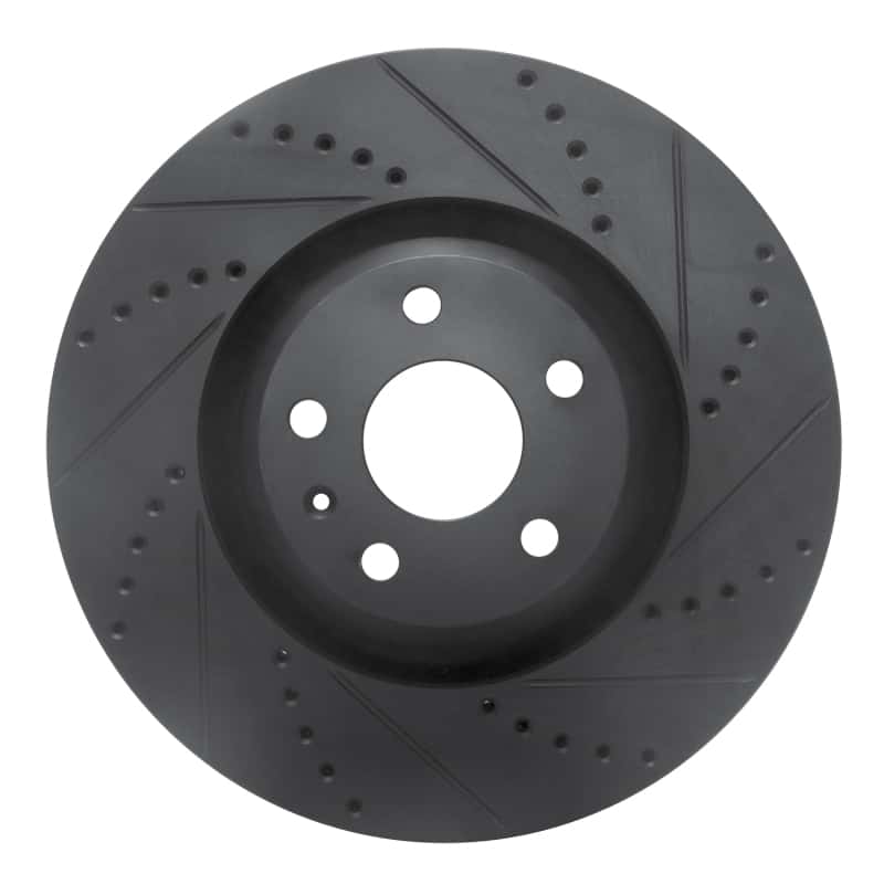 R1 Concepts — R1 08-11 Audi TTS Quattro Front Right Drilled & Slotted Black Brake Rotor
R1 Brake Rotor Drill - view 1