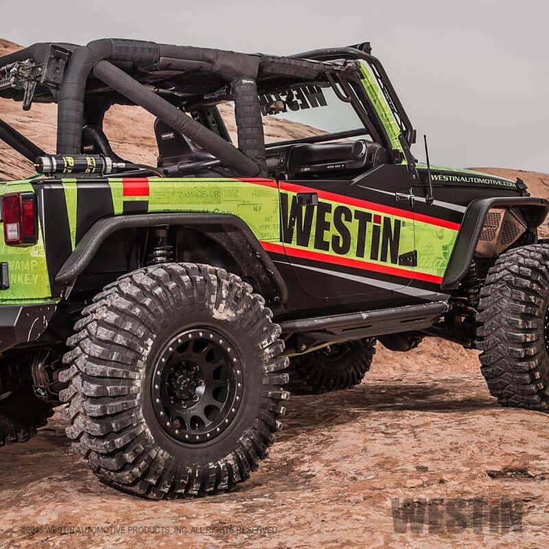 Westin — Westin/Snyper 07-17 Jeep Wrangler Triple Tube Rock Rail Steps - Textured Black
Nerf/Step Bar - view 5