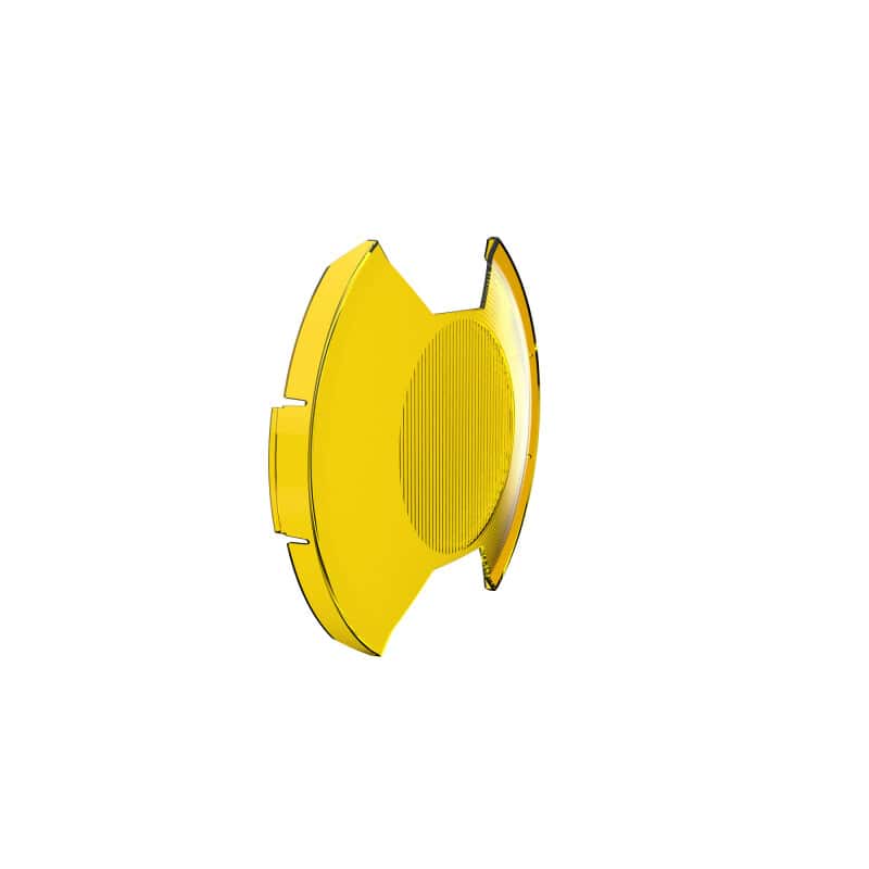 KC HiLiTES — KC HiLiTES SlimLite 8in. LED Light Shield SAE Driving (Shield Only) - Selective Yellow - view 6