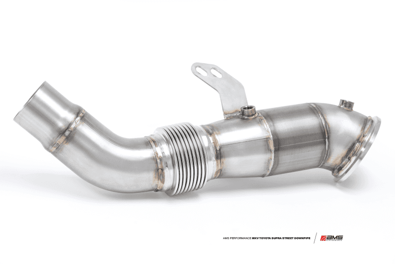 AMS — AMS Performance 2020+ Toyota Supra A90 Street Downpipe w/GESI Catalytic Converter
Supra Downpipe - view 2