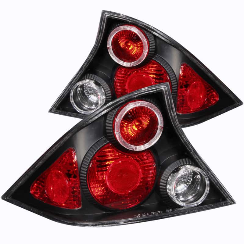 ANZO — ANZO 2001-2003 Honda Civic Taillights Black w/ Halo
TailLightSet - view 1
