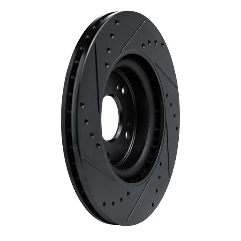 R1 Concepts — R1 12-16 Honda CR-V Front Right Drilled & Slotted Black Brake Rotor
R1 Brake Rotor Drill - view 4