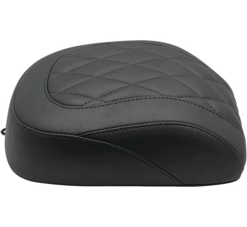 Mustang Motorcycle — Mustang 18-21 Harley Breakout Wide Tripper Solo Passenger Seat Diamond Stitch - Black - view 1