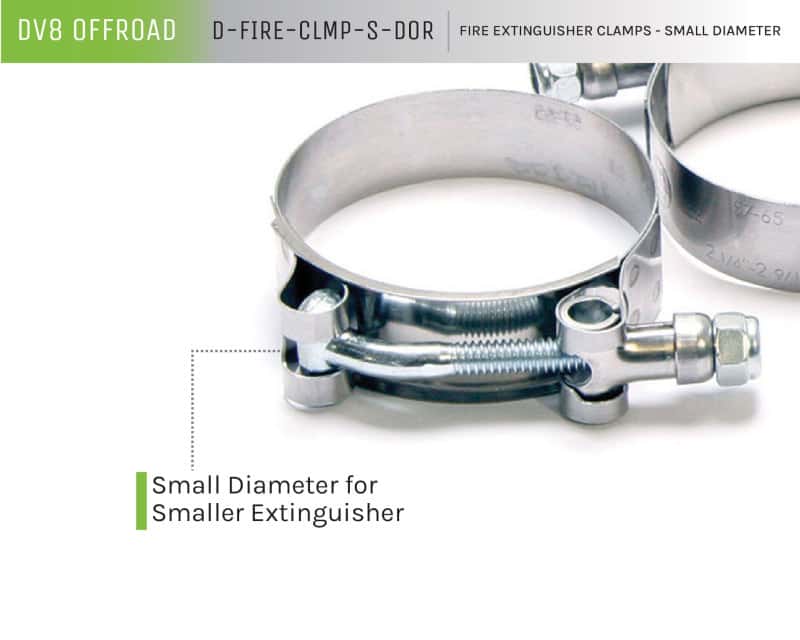 DV8 Offroad — DV8 Offroad Fire Extinguisher Mount Clamps - Small
Clamps - view 3