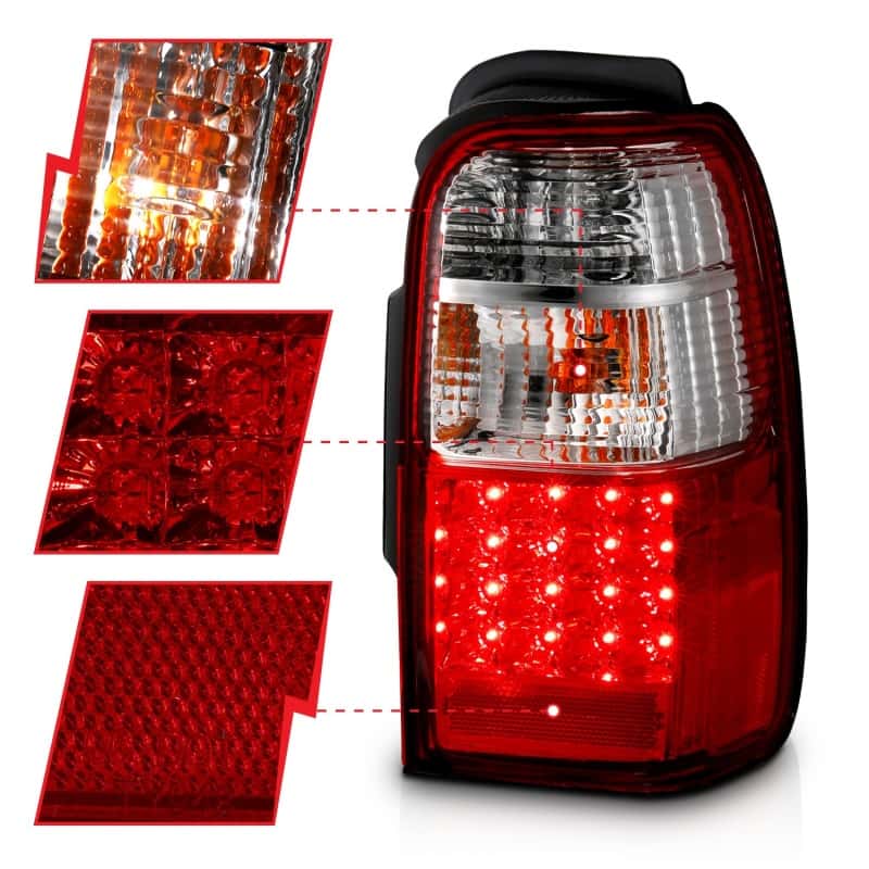 ANZO — ANZO 2001-2002 Toyota 4 Runner LED Taillights Red/Clear
TailLightSet - view 4