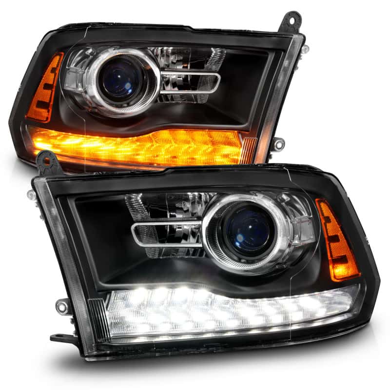 ANZO — ANZO 09-18 Dodge Ram 1500/2500/3500 LED Plank Style Headlights Switchback + Sequential - Matte Black
Head Light Set
HdLtSet - view 8