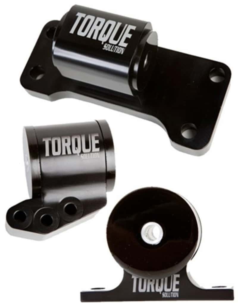 Torque Solution — Torque Solution Billet Aluminum 3 piece Engine Mount Kit: Mitsubishi Evolution VII-IX 2001-2006 - view 1